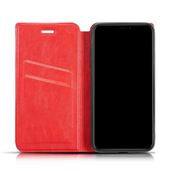 Samsung Galaxy S9 - Genomtänkt Vintage Plånboksfodral Röd