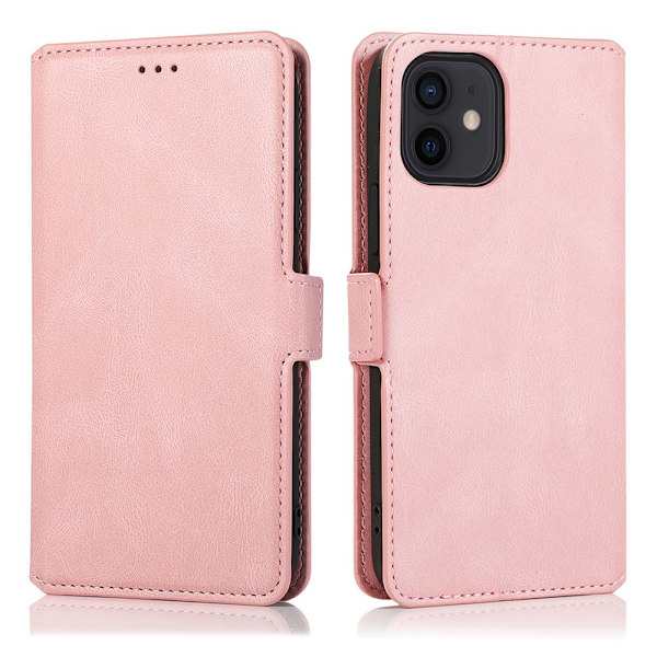 iPhone 12 Floveme Plånboksfodral Brun