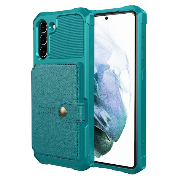 Samsung Galaxy S21 FE - Tyylikäs kuori korttipidikkeellä //Varastossa Blue