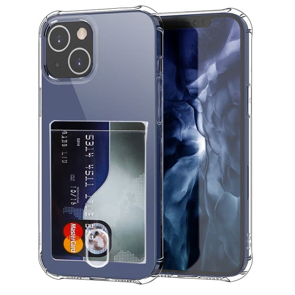 iPhone 15 Kepsfunktion & Kortfack Genomskinlig