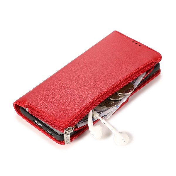 Samsung Galaxy S21 Plus - Tyylikäs käytännöllinen lompakkokotelo Röd