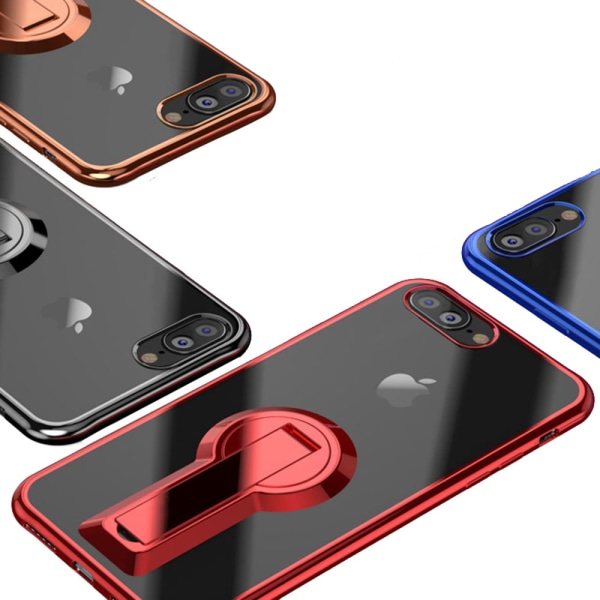 Effektfullt PLATED Skal för iPhone 7 (Ställfunktion) Blå