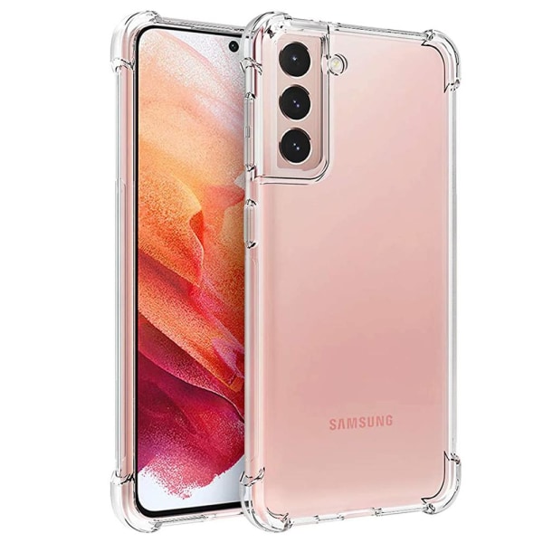 Samsung Galaxy S21 - Stødabsorberende cover med tykke hjørner (FLOVEME) Transparent/Genomskinlig