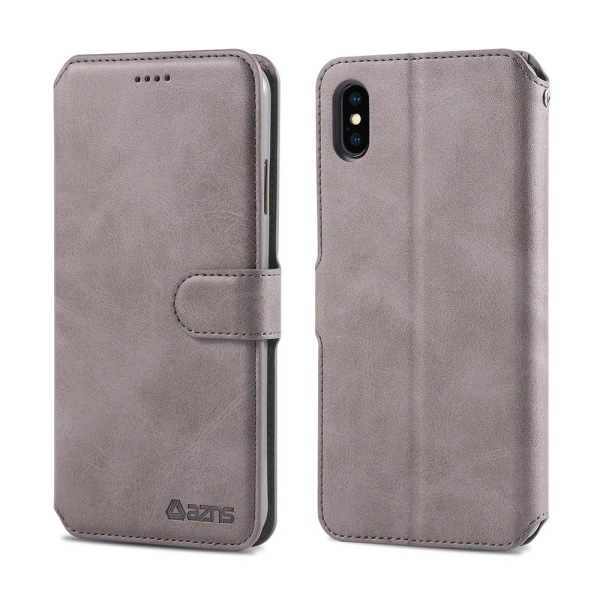 Elegant Smart Wallet Case (AZNS) - iPhone XR Svart