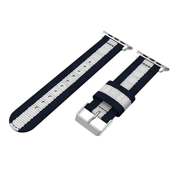 Nylonarmband från LEMAN till Apple Watch 3/2/1 42mm Blå-Grön