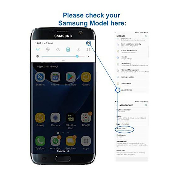 Samsung Galaxy S8 Reservdel Dubbla SIM-kortshållare Silver