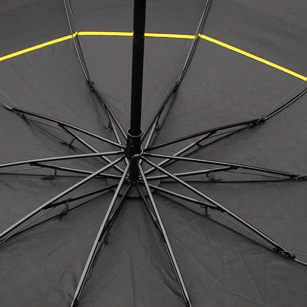 Holdbar stilfuld stor paraply Svart