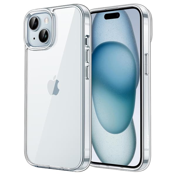 iPhone 15 Plus - Stötdämpande Tunt Skyddsskal Genomskinlig