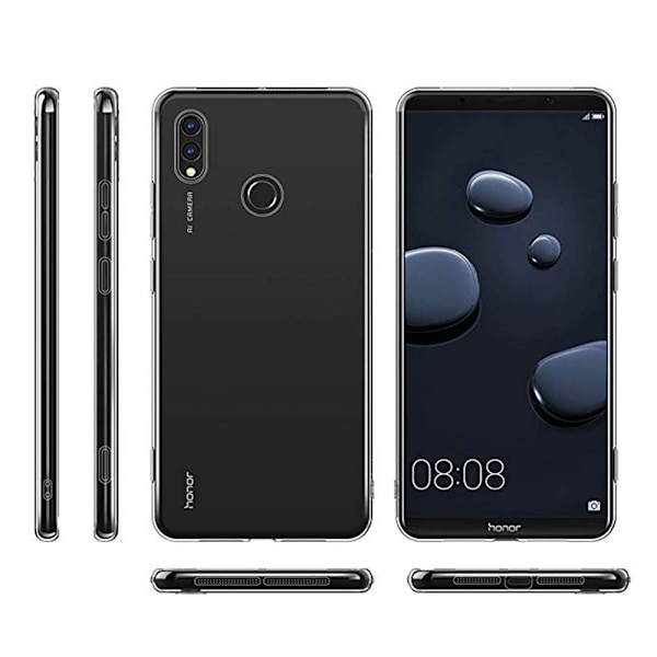Smart Stilsäkert Silikonskal - Huawei Honor 10 Lite Transparent/Genomskinlig
