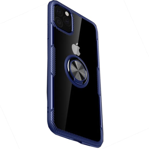 iPhone 11 - Stötdämpande Skal med Ringhållare Svart