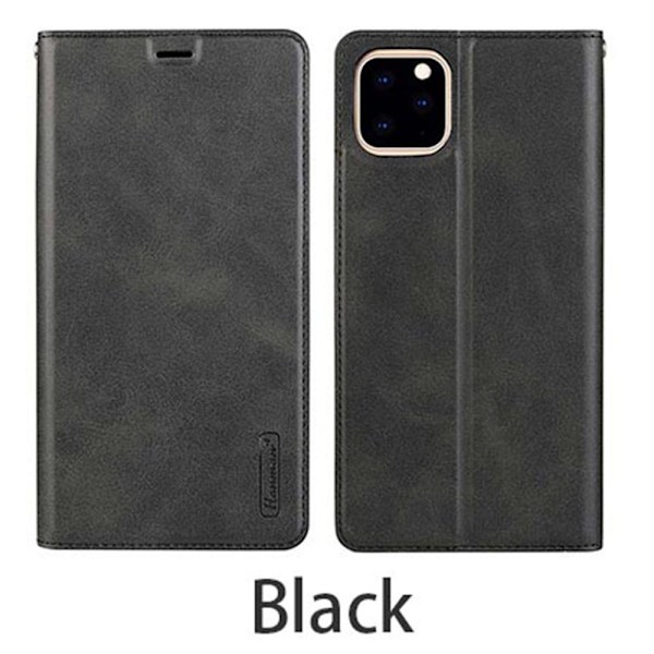 iPhone 11 Pro Max - Professionellt Plånboksfodral Hanman Svart