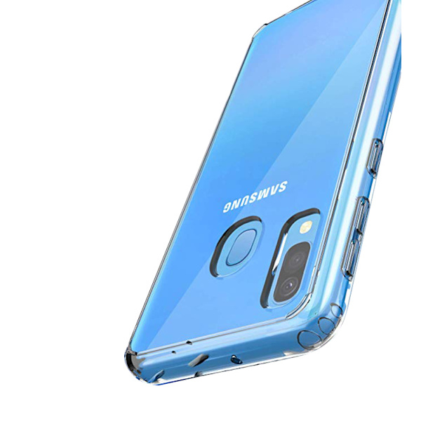 Smart Stöttåligt Silikonskal - Samsung Galaxy A40 Transparent/Genomskinlig Transparent/Genomskinlig