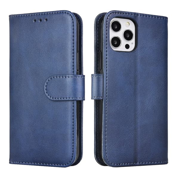 iPhone 15 Pro - Elegant Fodral i PU-läder med 4 kortplatser Roséguld