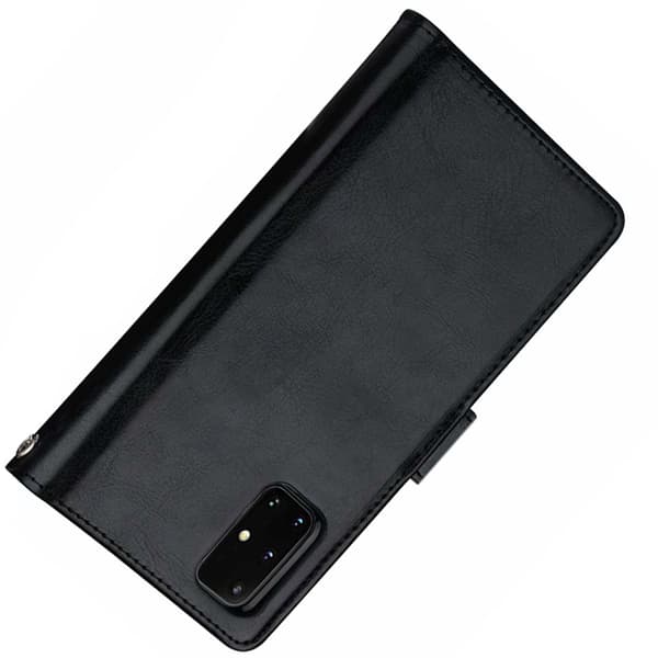 Samsung Galaxy A51 Plånboksfodral med Magnetfunktion, 9 Kortfack & Handledsrem Roséguld