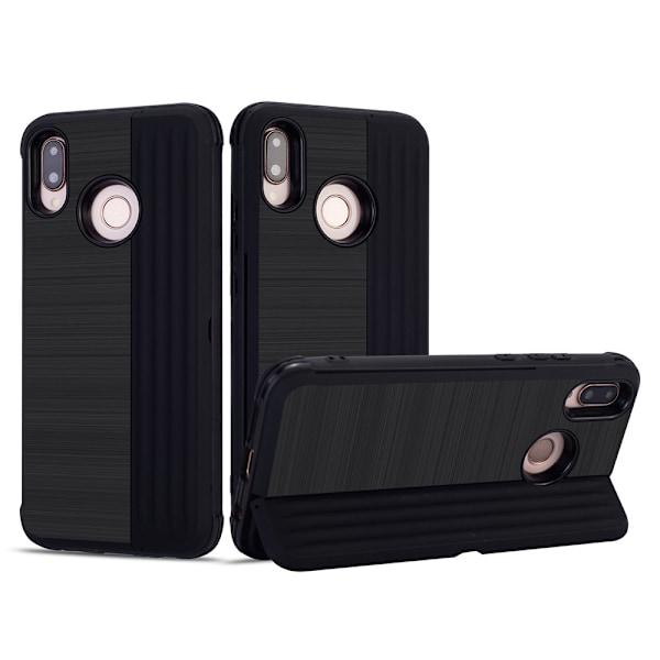 Elegant Skal med kortfack till Huawei P20 Lite Lila