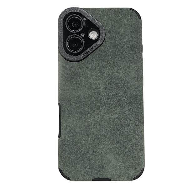 iPhone 16 Plus  Silikonskal i 8 Färger med Skydd för Kameran Khaki