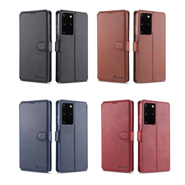 Samsung Galaxy S21 Ultra - Stilig lommebokdeksel (YAZUNSHI) Röd