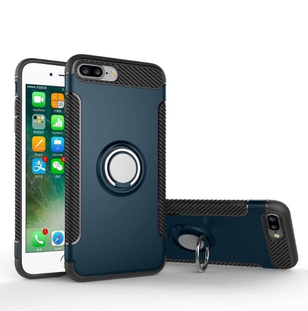 FLOVEMES Skal i Karbonfiber (Ringhållare) iPhone 7 Plus Guld