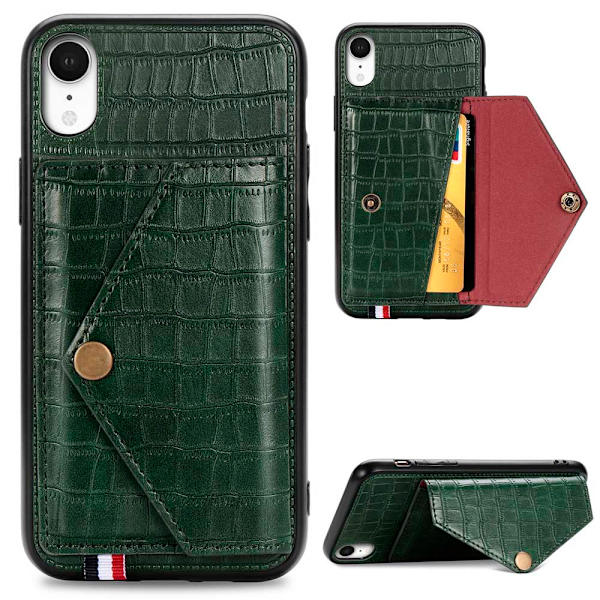 Skal med Korthållare - iPhone XR Brun Brun