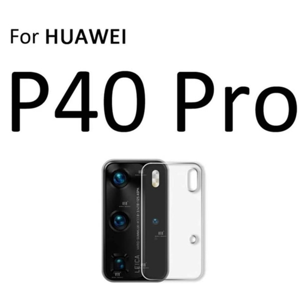 P40 Pro 2.5D HD-Clear Ultratyndt kameralinsecover i høj kvalitet Transparent