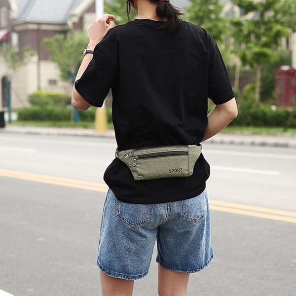 Praktisk & Slitstark Midjeväska (Justerbar) Khaki