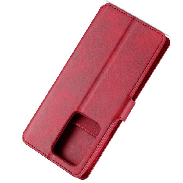Samsung Galaxy A51 - Yazunshi Stilrent Plånboksfodral Röd