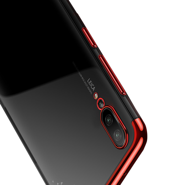 Elegant silikondeksel fra Floveme til Huawei P20 Röd