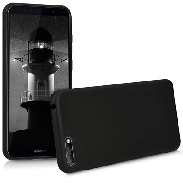Skyddsskal i Silikon (Mattbehandlat) - Huawei Y6 2018 Svart