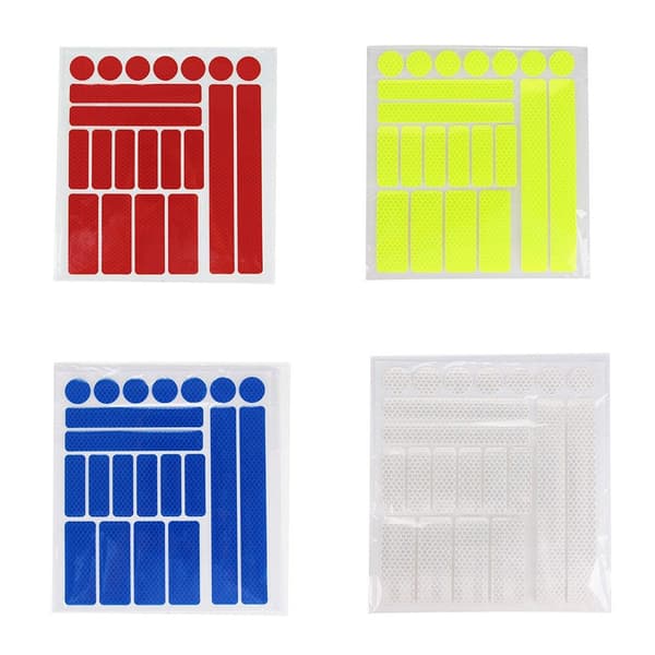 Reflex-Remsor i 21-Pack (Varierade Former) Vit