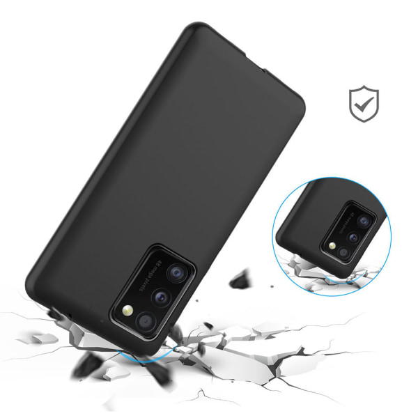 Stötdämpande Matt Skal - Samsung Galaxy A41 Svart