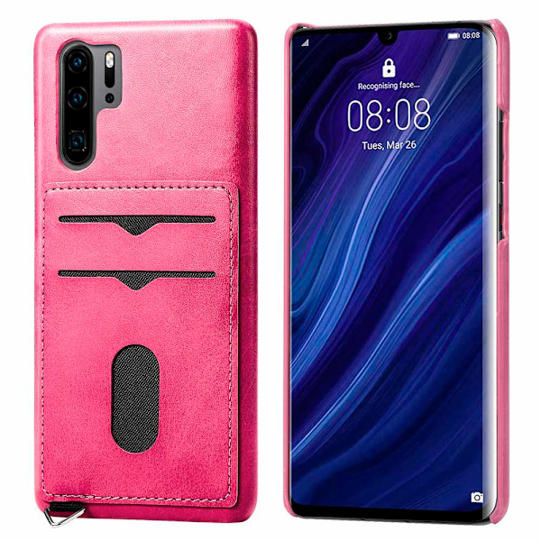 Skal med Kortfack - Huawei P30 Pro Blågrön Blågrön