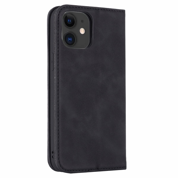 iPhone 12 - Plånboksfodral (FLOVEME) Mörkbrun