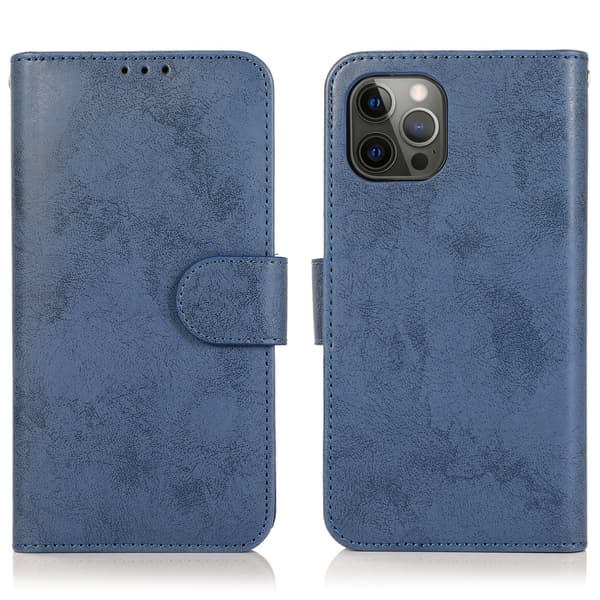 iPhone 15 Pro Max -  Plånboksfodral i PU-läder med 3-kortfack Himmelsblå
