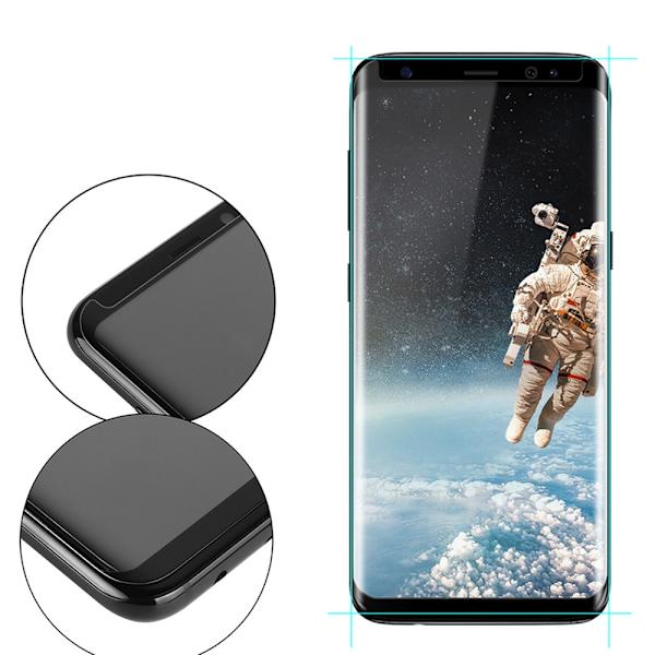 3-PACK Skärmskydd CASE-Friendly HD 0,3mm Samsung Galaxy S8+ Svart