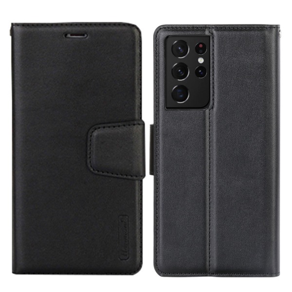 Samsung Galaxy S21 Ultra - Praktisk HANMAN Wallet etui Lila