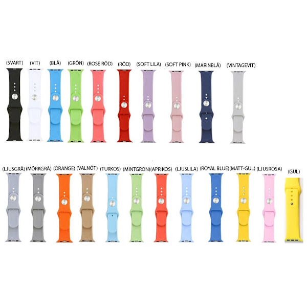 Apple Watch 42mm -  NORTH EDGE tyylikäs silikoniranneke Ljuslila M