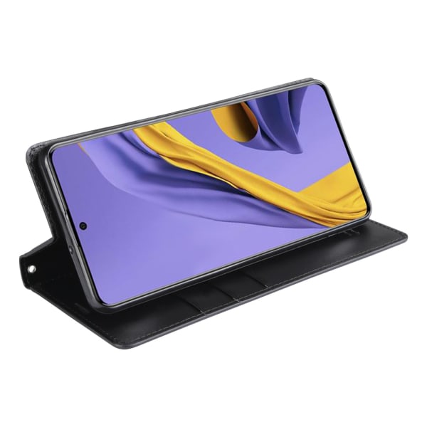 Samsung Galaxy A41 - Praktisk pungetui (HANMAN) Svart