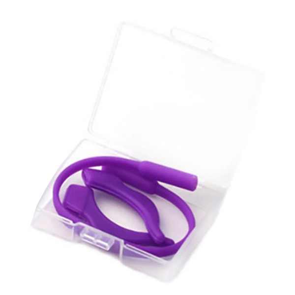 Komfortabel myk brillesnor for barn i silikon Svart