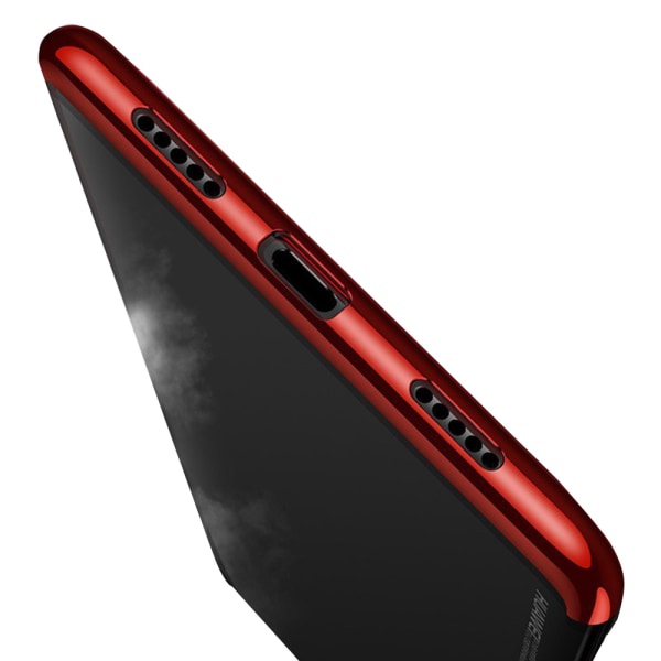 Elegant smart silikondeksel - Huawei P Smart 2018 Röd