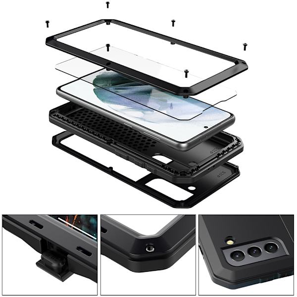 Samsung Galaxy S21 Plus - Skyddsfodral för Hantverkare m.fl. Röd
