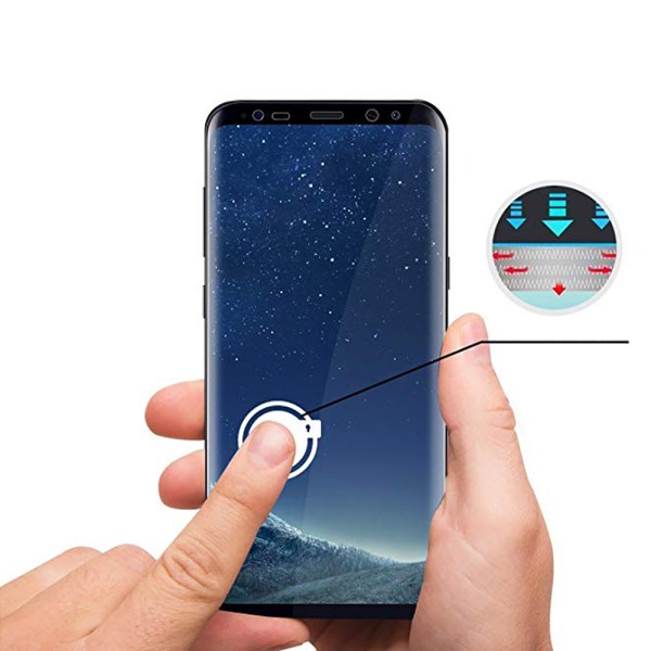 2-PAKK MyGuard 3D-skjermbeskytter til Samsung Galaxy S9+ Transparent/Genomskinlig