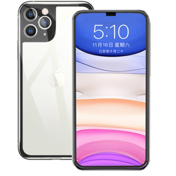 For- og bagside skærmbeskytter Aluminium HD-Clear iPhone 11 Pro Max Roséguld