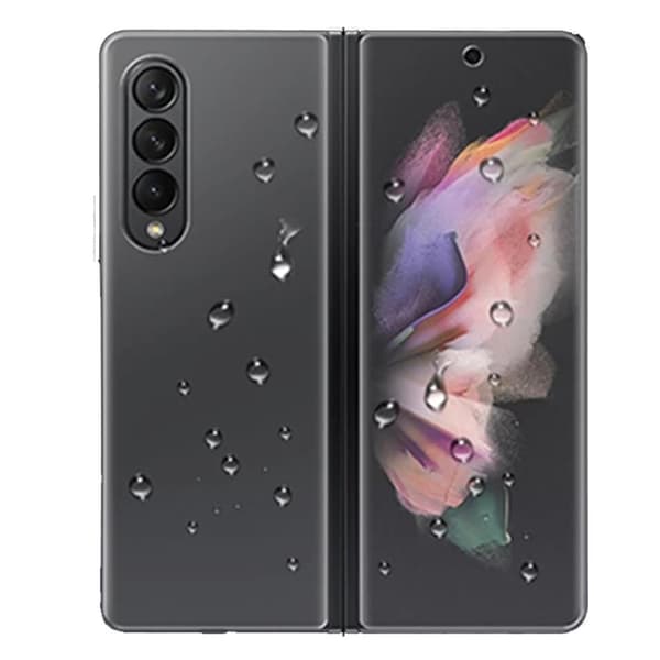 3-in-1 Samsung Galaxy Z Fold 3 Hydrogel näytönsuoja Transparent