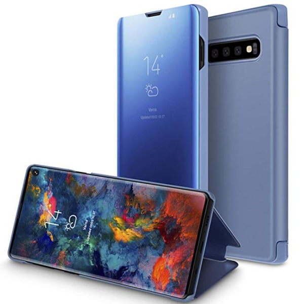 Samsung Galaxy S10 - Effektfullt Praktiskt Fodral från Leman Himmelsblå