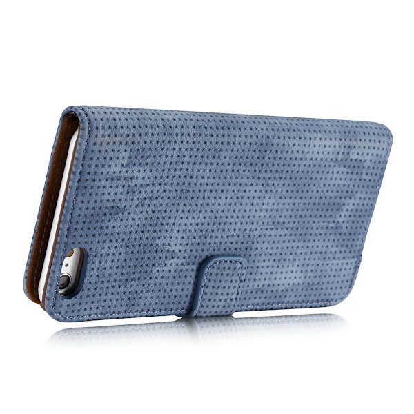 Pl�nboksfodral i Retrodesign fr�n LEMAN till iPhone 6/6S Plus Blå