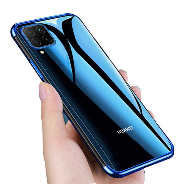 Huawei P40 Lite - Stilfuldt beskyttende silikonecover (Floveme) Blå