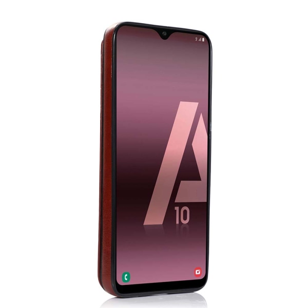 Skal med Kortfack - Samsung Galaxy A10 Brun