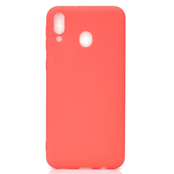 Hyvin harkittu silikonikuori Mattapintainen - Samsung Galaxy A40 Röd