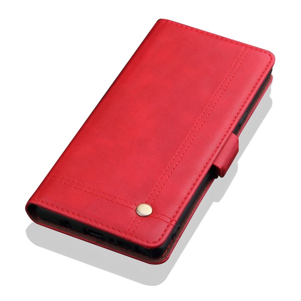 Samsung Galaxy Note10+ - Käytännöllinen tyylikäs lompakkokotelo Röd