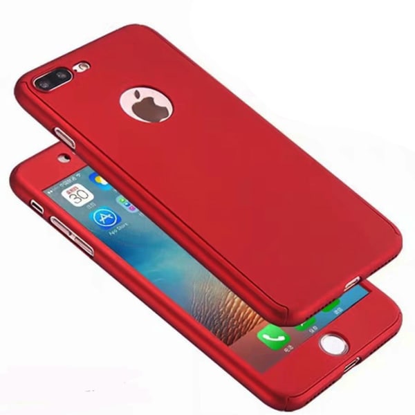 iPhone 7 Plus - Skyddande Stilrent Dubbelskal (FLOVEME) Silver